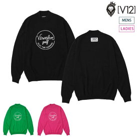 V12 ヴィトゥエルブ ゴルフウェア メンズ レディース MLOGO KNIT ニット かぶり ストレッチ v122520-kn01 秋冬 2025