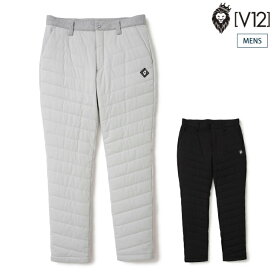 V12 ヴィトゥエルブ ゴルフウェア メンズ PAD PANTS パンツ 防寒 撥水 防風 ストレッチ 保温 セットアップ対応 v122520-pn07 秋冬 2025