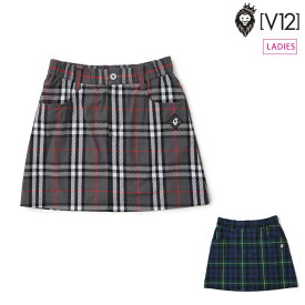 V12 ヴィトゥエルブ ゴルフウェア レディース BRI SKIRT ナイロン スカート 撥水 防風 ストレッチ v122520-sk01 秋冬 2025