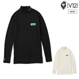 V12 ヴィトゥエルブ ゴルフウェア メンズ ZF WM MOCK ZEROFITコラボ モックネック 長袖シャツ 防寒 セットアップ対応 V122521-MK08 秋冬 2025