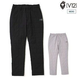 V12 ヴィトゥエルブ ゴルフウェア メンズ ZF WM PANTS ZEROFITコラボ パンツ 防寒 撥水 防風 ストレッチ 保温 セットアップ対応 V122521-PN16 秋冬 2025