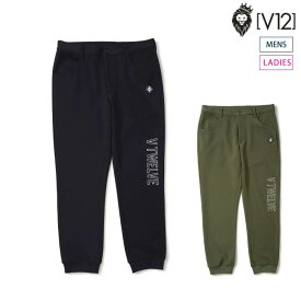 V12 ヴィトゥエルブ ゴルフウェア メンズ レディース BUON PANTS LEONコラボ リブパンツ セットアップ対応 v122521-pn18 秋冬 2025