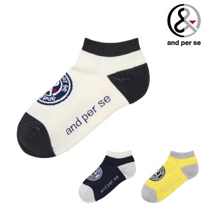 and per se アンパスィ ゴルフウェア メンズ アンクルソックス 日本製 ams8025 春夏 2025【メール便可】