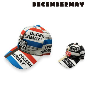 DECEMBERMAY fBZo[C St Y fB[X Xq Lbv Tricolor print cap / UNISEX  ϋv 3-999-5031 t 2025