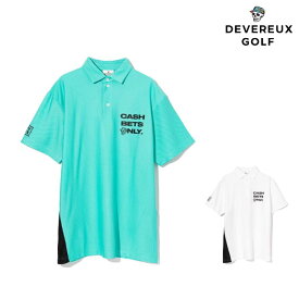 【10%OFF SALE】DEVEREUX GOLF デヴァローゴルフ ゴルフウェア メンズ Cash Betsメッシュポロ 吸湿速乾性 UVカット機能 ストレッチ性 763572021 CACF_01