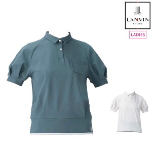 �y20%OFF SALE�zLANVIN SPORT �����o�� �X�|�[�� �S���t�E�F�A ���f�B�[�X�{�����[���X���[�u�����V���c SUNSCREEN �z�� UV�J�b�g �ՔM �X�g���b�` �N�[�����O VG5SHS52L CACF_01