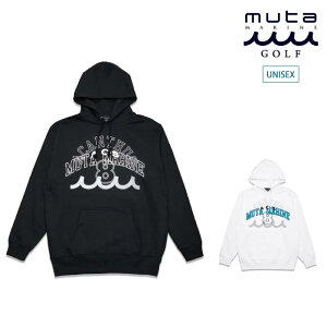 muta MARINE GOLF [^}St Y fB[X p[J[ ACANTHUS × muta MARINE Multi Logo Hooded Sweatshirt [S2F] MMAC-MA2507 t 2025