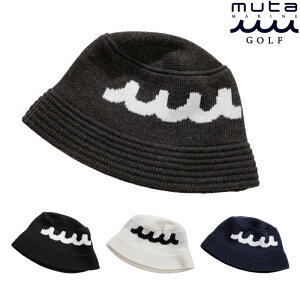 muta MARINE GOLF ���[�^�}�����S���t �S���t�E�F�A �����Y ���f�B�[�X ACANTHUS × muta MARINE Wave Logo Knit Bucket Hat �X�q �j�b�g�o�P�b�g�n�b�g mmac-ma2665 �H�~ 2026