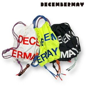 DECEMBERMAY �f�B�Z���o�[���C �S���t �����Y ���f�B�[�X 2WAY BIG Logo embroidery code bag / UNISEX �g�[�g�o�b�O �o�b�N�p�b�N ��e�ʃT�C�Y �y�������H 3-999-8519 �t�� 2026