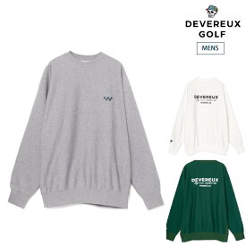 DEVEREUX GOLF デヴァローゴルフ ゴルフウェア メンズ DVG CREW SWEAT クルーネック スウェット トレーナー 軽量化 速乾性 日本製 075762003 春夏 2026