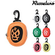 Russeluno ラッセルノ ゴルフ メンズ レディース ボールポーチ LUCHA BALL POUCH ボール2個収納 ナスカン…