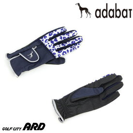 【20％OFF SALE】アダバット adabat レディース グローブ 片手用グローブ 左手用 ゴルフグローブ レオパードモチーフ柄CABJ_02 ゴルフ