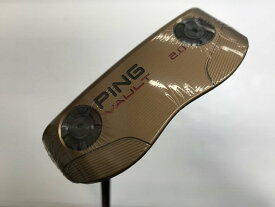 【中古】ピン VAULT 2.0 B60 Copper US パター 34.0インチ ヘッドカバーあり オリジナルカーボン リシャフト品 Sランク 左利き用 PING ゴルフクラブ ゴルフドゥ ゴルフ用品 GOLF DO 中古ゴルフクラブ