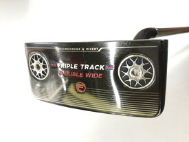 【中古】オデッセイ TRIPLE TRACK DOUBLE WIDE FLOW パター 33.5インチ ヘッドカバーあり STROKE LAB Cランク 右利き用 ODYSSEY ゴルフクラブ ゴルフドゥ ゴルフ用品 GOLF DO 中古ゴルフクラブ