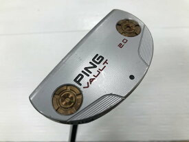 【中古】ピン VAULT 2.0 PIPER C Platinum パター 33.0インチ ヘッドカバーあり オリジナルスチール(PP61グリップ) Dランク 左利き用 PING ゴルフクラブ ゴルフドゥ ゴルフ用品 GOLF DO 中古ゴルフク