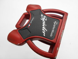 【中古】テーラーメイド Spider TOUR RED CRANK NECK パター 34.0インチ ヘッドカバーあり オリジナルスチール Dランク 右利き用 Taylormade ゴルフクラブ ゴルフドゥ ゴルフ用品 GOLF DO 中古ゴルフクラ