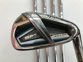 【中古】テーラーメイド SIM MAX・OS アイアンセット Rフレックス 37.75インチ KBS MAX85 JP Cランク 右利き用 Taylormade ゴルフクラブ ゴルフドゥ ゴルフ用品 GOLF DO 中古ゴルフクラブ