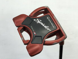 【中古】テーラーメイド Spider TOUR RED CRANK NECK パター 33.0インチ ヘッドカバーあり オリジナルスチール Dランク 右利き用 Taylormade ゴルフクラブ ゴルフドゥ ゴルフ用品 GOLF DO 中古ゴルフクラ