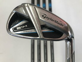 【中古】テーラーメイド SIM MAX アイアンセット Sフレックス 38.0インチ TENSEI BLUE TM60 Cランク 右利き用 Taylormade ゴルフクラブ ゴルフドゥ ゴルフ用品 GOLF DO 中古ゴルフクラブ