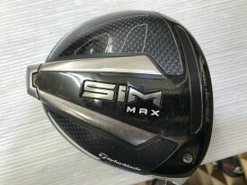 【中古】テーラーメイド SIM MAX ドライバー 1W 9° Sフレックス 44.75インチ ヘッドカバーあり RAMBAX　TYPE-S　75 リシャフト品 Dランク 右利き用 Taylormade ゴルフクラブ ゴルフドゥ ゴルフ用品 GOL