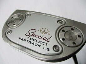 【中古】タイトリスト SC Special SELECT FASTBACK 1.5 パター 33.0インチ ヘッドカバーあり オリジナルスチール Dランク 右利き用 Titleist ゴルフクラブ スコッティキャメロン スペシャルセレクト フ