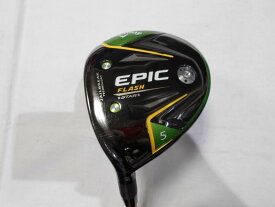 【中古】キャロウェイ EPIC FLASH STAR フェアウェイウッド 5W 18° Sフレックス 42.75インチ ヘッドカバーあり Speeder EVOLUTION? リシャフト品 Cランク 左利き用 Callaway ゴルフクラブ エピックフラッ