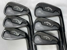 【中古】キャロウェイ X FORGED STAR 2021 クリスタルブラック アイアンセット 23° Sフレックス 38.0インチ ツア-AD 85 リシャフト品 Cランク 右利き用 Callaway ゴルフクラブ エックスフォージドスタ