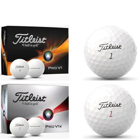 【送料無料】【訳あり/箱潰れ】2023年モデル タイトリスト Pro V1 / Pro V1x ゴルフボール 1ダース(12球入り) US仕様 Titleist プロV1 / プロV1x【あす楽対応】