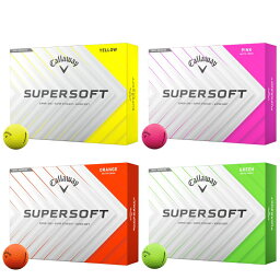 Callaway（キャロウェイ）SUPER SOFT スーパーソフト ゴルフボール 1ダース(12球入り) カラー展開