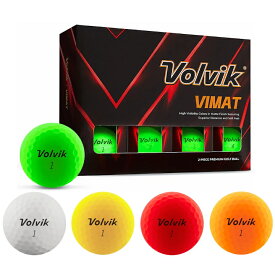 【送料無料】2025 ボルビック Volvik Vimat ゴルフボール マット仕上げ 1ダース (12球入り) US仕様【平日14時まで当日発送】