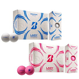 【送料無料】レディース ブリヂストン Lady Precept レディ プリセプト ゴルフボール 1ダース (12球入り) US仕様 ( ホワイト / ピンク ) BRIDGESTONE【平日14時まで当日発送】