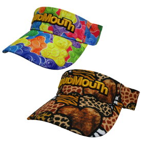 【送料無料】2024 ラウドマウス ユニセックス 総柄 バイザー 774-906 ゴルフ（ ジェリーベアーズ / サファリハーツ ）【メール便不可】【あす楽対応】
