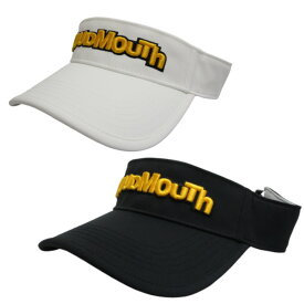 【送料無料】2025 ラウドマウス ユニセックス 無地 バイザー 775-901 ゴルフ（ ブラック / ホワイト ）【メール便不可】【あす楽対応】