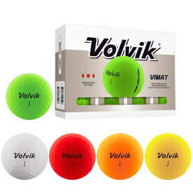 【送料無料】2026 ボルビック Volvik Vimat ゴルフボール マット仕上げ 2ピース 1ダース (12球入り) US仕様【メール便不可】【平日14時まで当日発送】