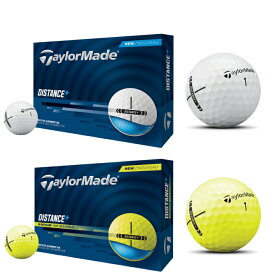 【送料無料】2025 テーラーメイド DISTANCE ＋ ディスタンス プラス ゴルフボール 1ダース (12球入り) US仕様 TaylorMade【平日14時まで当日発送】