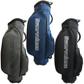 【送料無料】Swerveless スワーヴレス カートバッグ 8.5型 キャディバッグ ゴルフバッグ 日本仕様 ( ブラック / グレー / ネイビー ) ロゴ入り【平日14時まで当日発送】