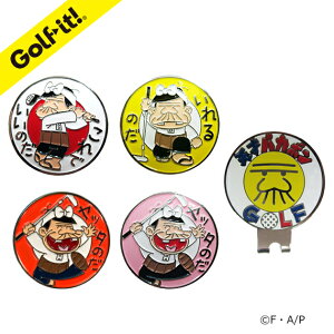 ゴルフ マーカークリップマーカー キャラクターグリーンマーク クリップ付ゴルフ用品 ラウンド用品天才バカボンクリップマーカーLITE ライト X-824