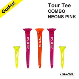 ゴルフティー ツアーティー ロングティー ショートティーゴルフ ティー 高さ 80mm 46mm安定した ドライブ 飛距離アップツアーティー コンボ ネオン ピンクTOUR TEE Combo NEONS PINKゴルフ用品 ラウンド用品ライト LITE T-490