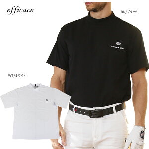 【ネコポス対象】ゴルフウェア ゴルフシャツ 半袖シャツ blancBIGモックネックシャツ エフィカス 2502-3871 メンズ BIGサイズ efficace