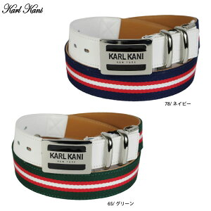 セール カールカナイゴルフ 202KG8100 切り替えベルト メンズ ネイビー グリーン 全2色 フリーサイズ ゴルフ用品 ラウンドアクセサリー プレゼント用 ベルト Karl Kani