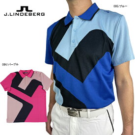 ゴルフウェア 24春夏 半袖シャツ ポロシャツ J.リンドバーグ 071-21450 メンズ