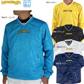 ラウドマウス メンズ Vネックプルオーバー 771201 Loud Mouth 大きいサイズ有 撥水加工 メンズ ゴルフウェア 袖着脱可能 トップス セットアップ 上下お揃い 長袖プルオーバー 半袖プルオーバー LOUD MOUTH