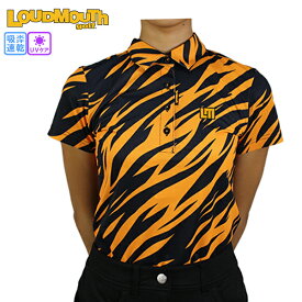 セール ラウドマウス 半袖ポロシャツ 771650-292 レディース Tiger Stripes タイガーストライプス 大きいサイズ有 ゴルフウエア UVカット 吸汗速乾 LOUDMOUTH