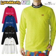 【25秋冬 ラウドマウス セール】【ネコポス対象】ゴルフウェア ゴルフシャツ エンボスジャージ長袖 モッ…