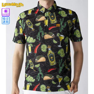 ゴルフウェア ゴルフシャツ 半袖シャツ ラウドマウス 775602-451 Mexican Carnival メキシカンカーニバル メンズ 25秋冬 吸汗速乾 UV 大きいサイズ有 LOUDMOUTH