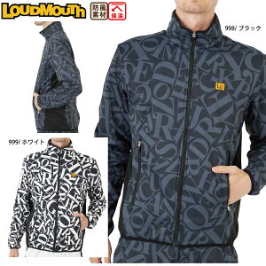 セール ラウドマウス メンズ ボンディングブルゾン 772204 LOUD MOUTH アルファベットスープ 保温 防風素材 フルジップ ブルゾン ゴルフウェア 大きいサイズ有
