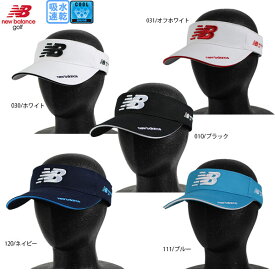 ニューバランスゴルフ バイザー COOLMAX バイザー 012-2987002 newbalance golf MENS WORLD 帽子 吸汗速水速乾 クール 涼しい フリーサイズ サイズ調整可能