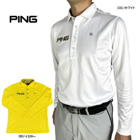 セール ピン 長袖ポロシャツ 大きいサイズ有 621-1261003 PING ゴルフウエア ゴルフシャツ ping