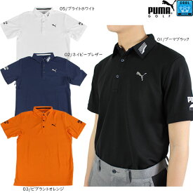 セール　プーマゴルフ 接触冷感ツアーデザイン半袖ポロシャツ 大きいサイズ有 930521 PUMA GOLF ゴルフウェア ゴルフ 半袖シャツ ゴルフシャツ