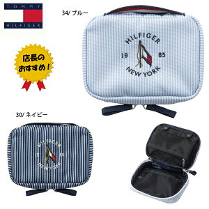 ゴルフアクセサリー ポーチ ストライプ トミーヒルフィガーTHMG5SEC 25春夏 TOMMY HILFIGER